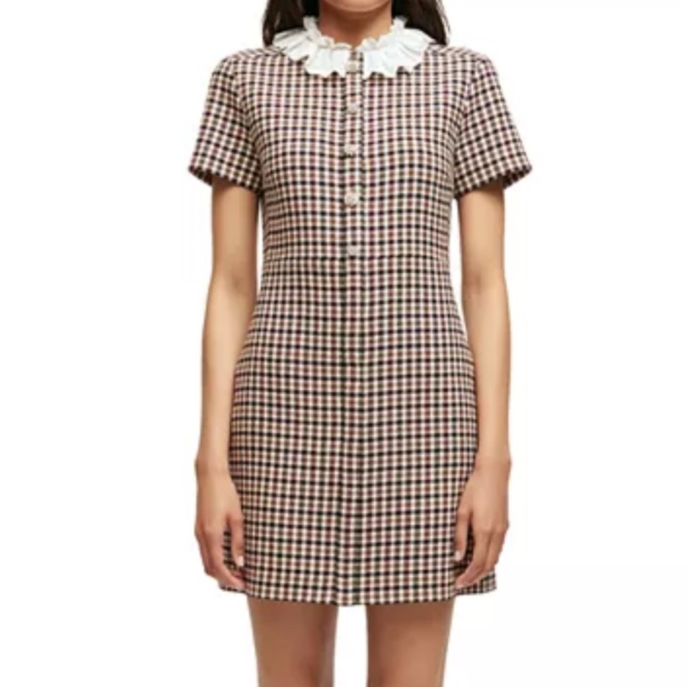NWT Maje Plaid Dress